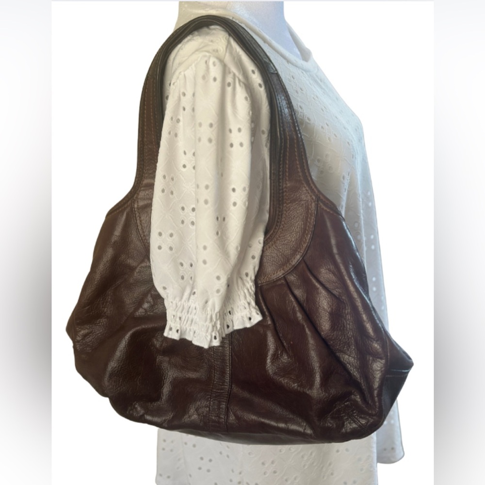 Coach Ergo Kisslock Brown Leather Shoulder Bag